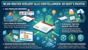 WLAN-Router verliert alle Einstellungen: So geht’s richtig