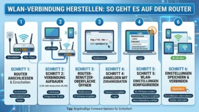 WLAN-Verbindung herstellen: So geht es auf dem Router