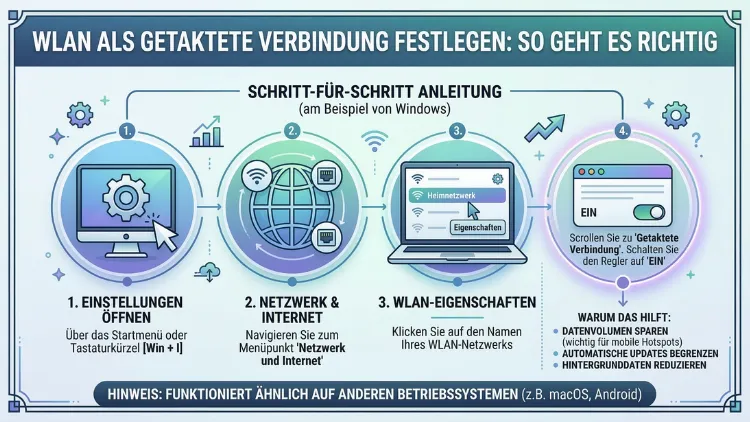 WLAN als getaktete Verbindung festlegen: So geht es richtig