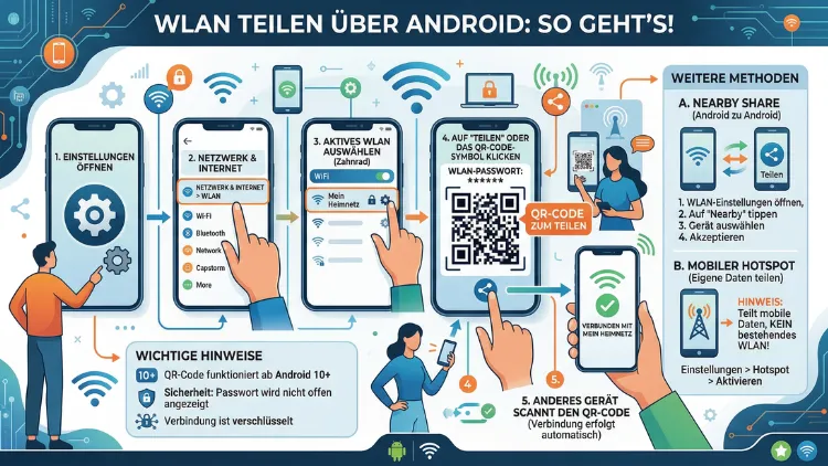 WLAN teilen: So geht’s über Android