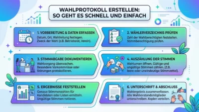 Wahlprotokoll erstellen: So geht es schnell und einfach