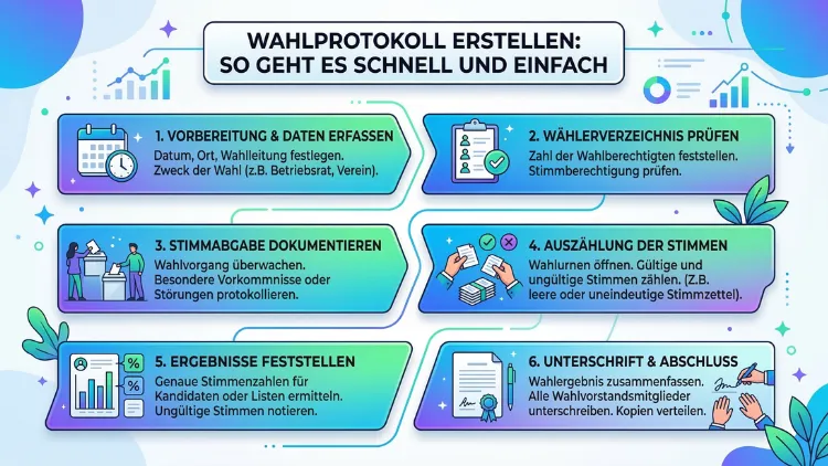 Wahlprotokoll erstellen: So geht es schnell und einfach