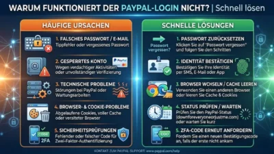 PayPal Einloggen funktioniert nicht – so lösen Sie das