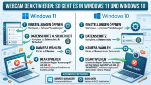 Webcam deaktivieren: So geht es in Windows 11 und Windows 10