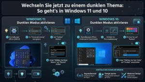 Wechseln Sie jetzt zu einem dunklen Thema: So geht’s in Windows 11 und 10