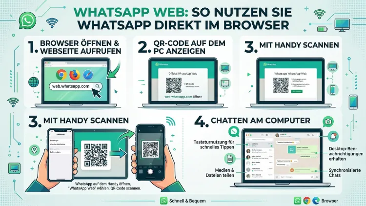 WhatsApp Web: So nutzen Sie WhatsApp direkt im Browser