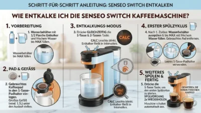 Wie entkalke ich die Senseo Switch Kaffeemaschine? Einfach erklärt