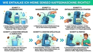 Senseo Kaffeemaschine richtig entkalken: So geht’s
