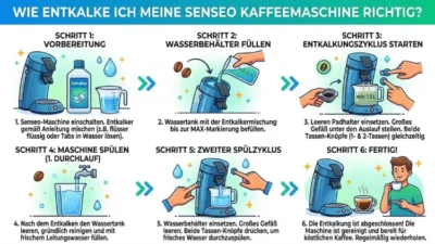 Senseo Kaffeemaschine richtig entkalken: So geht’s