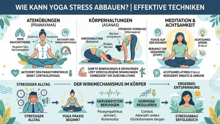 Wie kann Yoga Stress abbauen? | Effektive Techniken