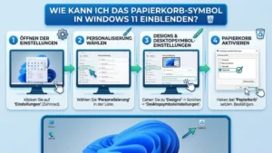 Papierkorb-Symbol fehlt in Windows 11? Einblenden Anleitung