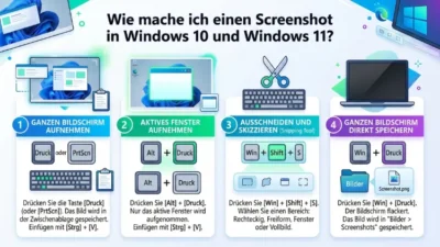 Wie mache ich einen Screenshot in Windows 10 und Windows 11?