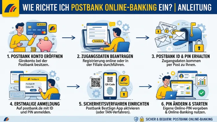 Postbank Online-Banking einrichten | erste Anmeldung