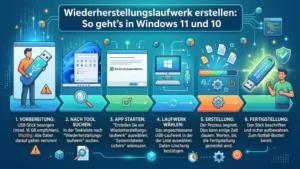 Wiederherstellungslaufwerk erstellen: So geht’s in Windows 11 und 10