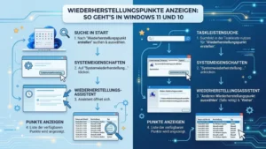 Wiederherstellungspunkte anzeigen: So geht’s in Windows 11 und 10