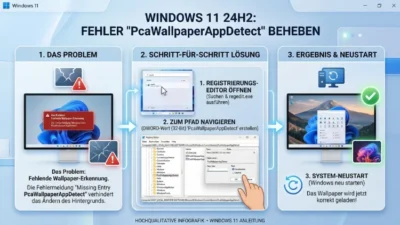 Missing Entry: PcaWallpaperAppDetect in Windows 11 24H2 | So beheben Sie es