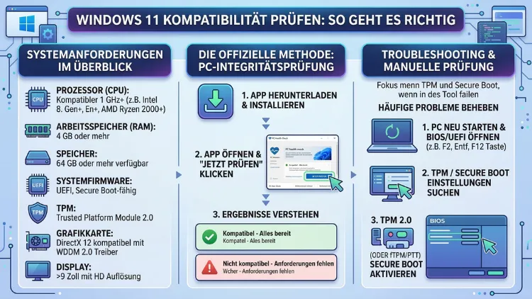 Windows 11 Kompatibilität prüfen: So geht es richtig