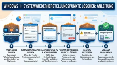 Windows 11 Systemwiederherstellungspunkte löschen: Anleitung