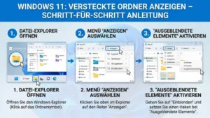 Windows 11 Versteckte Ordner anzeigen – Anleitung