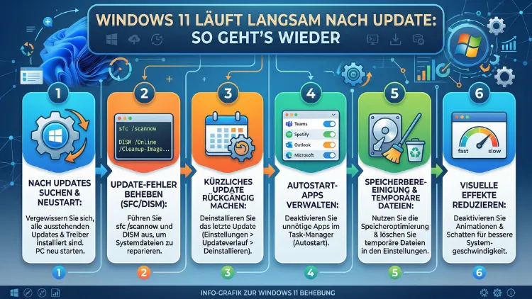 Windows 11 läuft langsam nach Update: So geht’s wieder