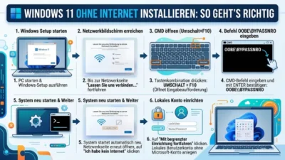 Windows 11 ohne Internet installieren: So geht’s richtig