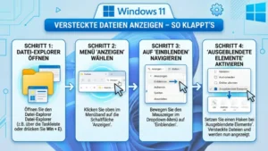 Windows 11 Versteckte Dateien anzeigen – so klappt’s