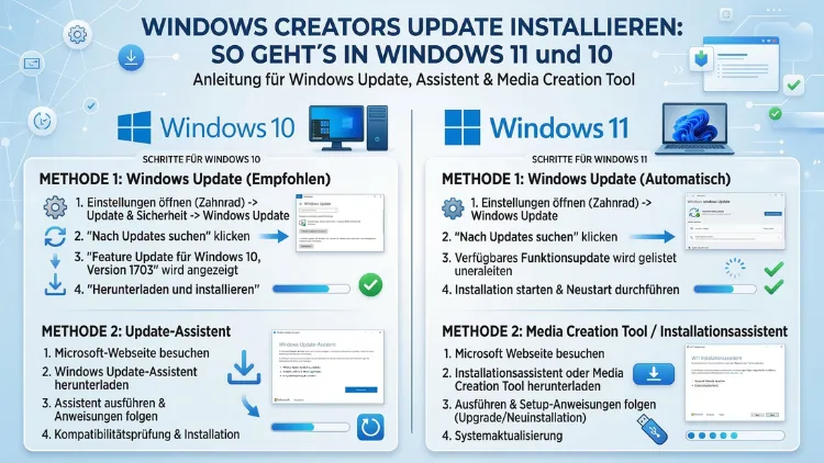 Windows Creators Update installieren: So geht’s in Windows 11 und 10