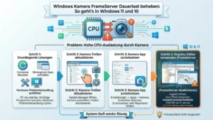 Windows Kamera FrameServer Dauerlast beheben: So geht’s in Windows 11 und 10