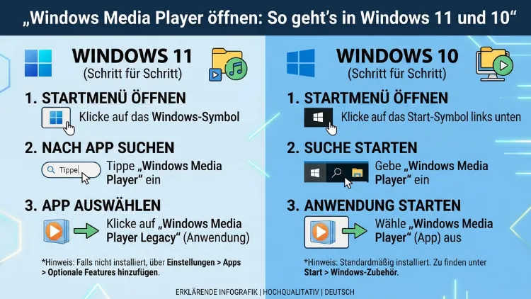 Windows Media Player öffnen: So geht’s in Windows 11 und 10