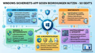 Windows-Sicherheits-App gegen Bedrohungen nutzen – so geht’s