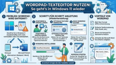 WordPad-Texteditor nutzen: So geht’s in Windows 11