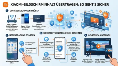 Xiaomi-Bildschirminhalt übertragen: So geht’s sicher