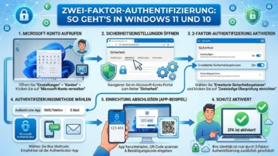 Zwei-Faktor-Authentifizierung: So geht’s in Windows 11 und 10