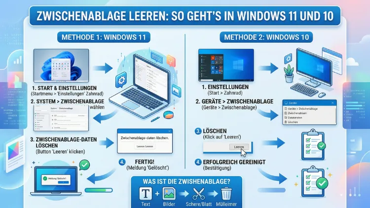 Zwischenablage leeren: So geht’s in Windows 11 und 10
