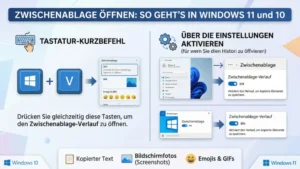 Zwischenablage öffnen: So geht’s in Windows 11 und 10