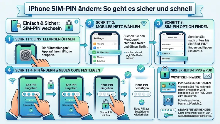 iPhone SIM-PIN ändern: So geht es sicher und schnell