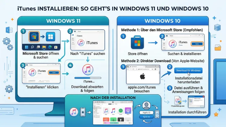 iTunes installieren: So geht’s in Windows 11 und Windows 10
