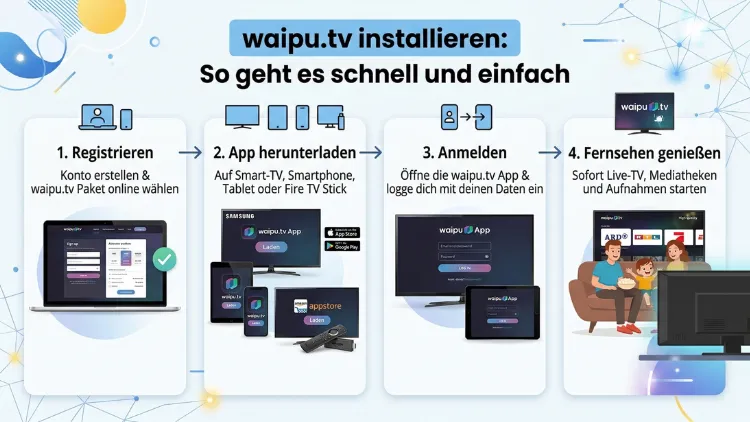 waipu.tv installieren: So geht es schnell und einfach