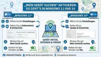 „Mein Gerät suchen“ aktivieren: So geht’s in Windows 11 und 10