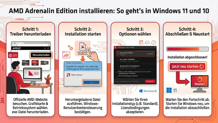 AMD Adrenalin Edition installieren: So geht’s in Windows 11 und 10