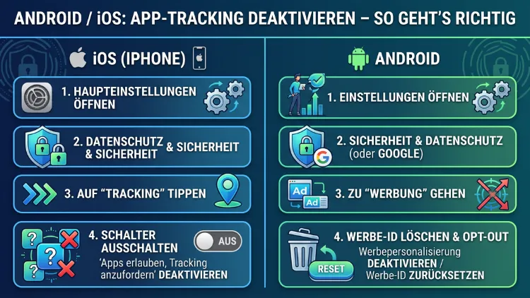 Android/iOS: App-Tracking deaktivieren – So geht’s richtig