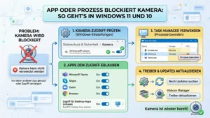 App oder Prozess blockiert Kamera: So geht’s in Windows 11 und 10