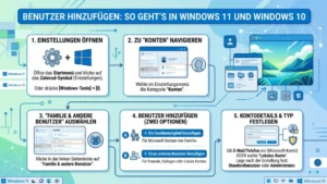 Benutzer hinzufügen: So geht’s in Windows 11 und Windows 10
