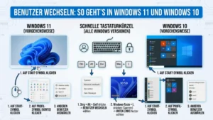Benutzer wechseln: So geht’s in Windows 11 und Windows 10