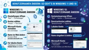 Benutzernamen ändern: So geht’s in Windows 11 und 10