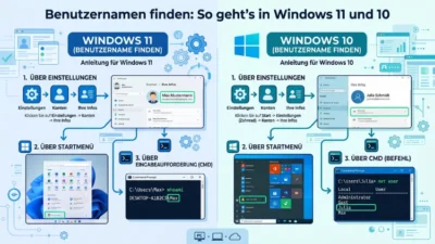 Benutzernamen finden: So geht’s in Windows 11 und 10