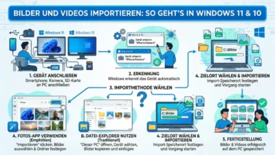 Bilder und Videos importieren: So geht’s in Windows 11 und 10