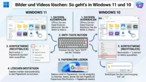 Bilder und Videos löschen: So geht’s in Windows 11 und 10