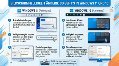 Bildschirmhelligkeit ändern: So geht’s in Windows 11 und 10