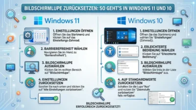 Bildschirmlupe zurücksetzen: So geht’s in Windows 11 und 10